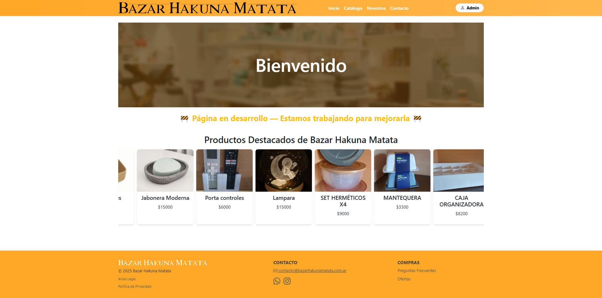 Catálogo Web